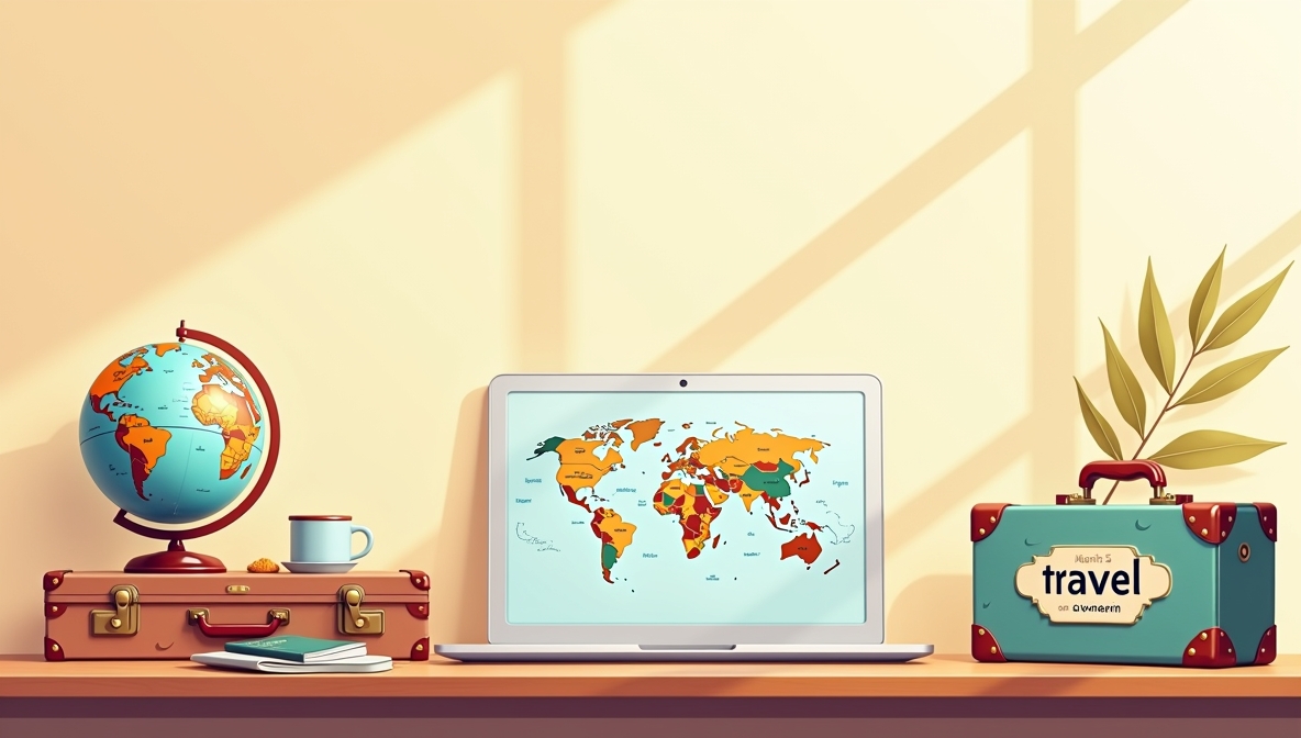 Our team working on travel planning